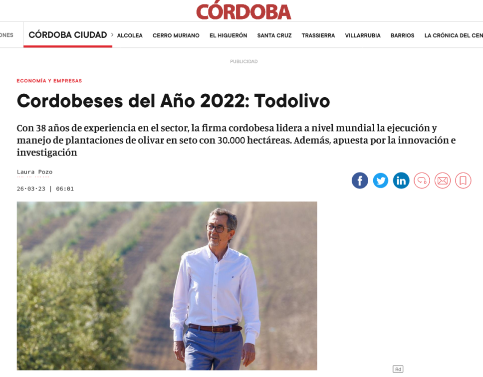 Todolivo Distinguido Con El Premio Cordobeses Del A O Todolivo